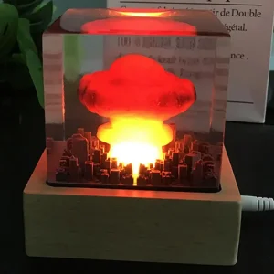 Nuclear Explosion Bomb Mushroom Cloud Lamp