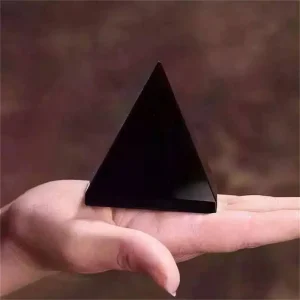 Obsidian Pyramid Natural Crystal Ston