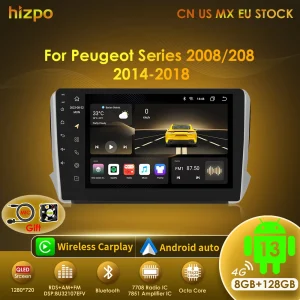 Hizpo Android 13 Car Stereo For Peugeot 2008 Series