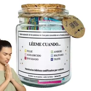 Christian Cards Jar Colorful Bible Verses